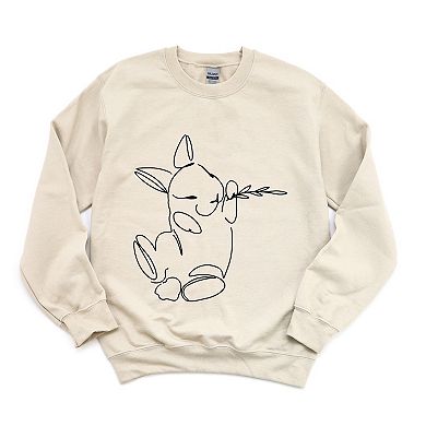 Simply Sage Market Hand Drawn Bunny Sweatshirt