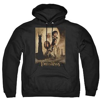 Lord Of The Rings Two Towers Poster Adult Pull Over Hoodie
