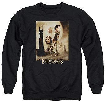 Lord Of The Rings Two Towers Poster Adult Crewneck Sweatshirt