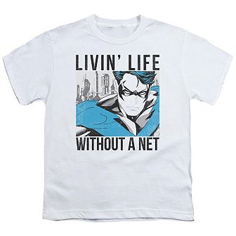 Batman Without A Net Short Sleeve Youth T-shirt