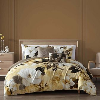 Bebejan Magnolia 100% Cotton 5 pc Reversible Comforter Set