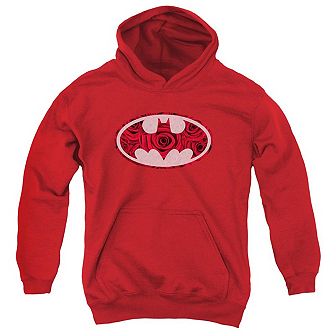 Batman Rosey Signal Youth Pull Over Hoodie