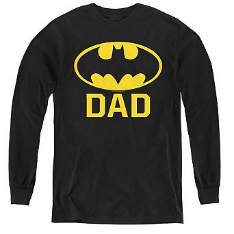 Batman Bat Dad Youth Long Sleeve T-shirt