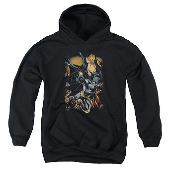 Batman Grapple Fire Youth Pull Over Hoodie