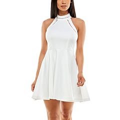 White halter dresses