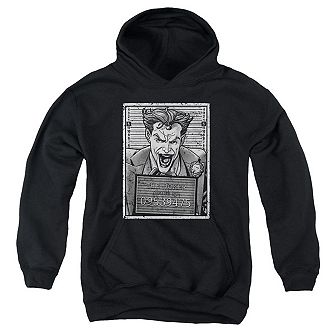 Batman Joker Inmate Youth Pull Over Hoodie