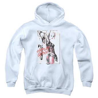 Batman Ink Wash Harley Youth Pull Over Hoodie
