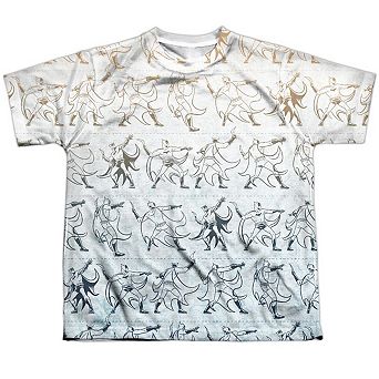 Batman Batarang Pattern Short Sleeve Youth Poly Crew T-shirt