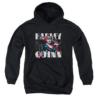 Batman Harley Bold Youth Pull Over Hoodie