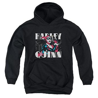 Batman Harley Bold Youth Pull Over Hoodie