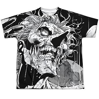 Batman Joker Short Sleeve Youth Poly Crew T-shirt