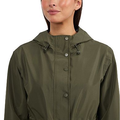 Women’s Ellen Tracy Hooded Waterproof Raincoat