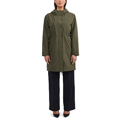 Women’s Ellen Tracy Hooded Waterproof Raincoat