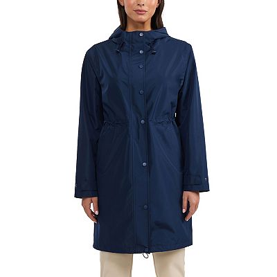 Ellen Tracy Concealed Hood Rain outlets Jacket