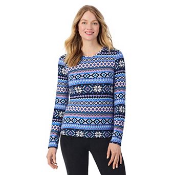 Women's Cuddl Duds® Fleecewear with Stretch Long Sleeve Top