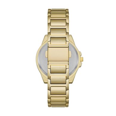 Folio Women's Gold Tone Watch & Lock Necklace Set