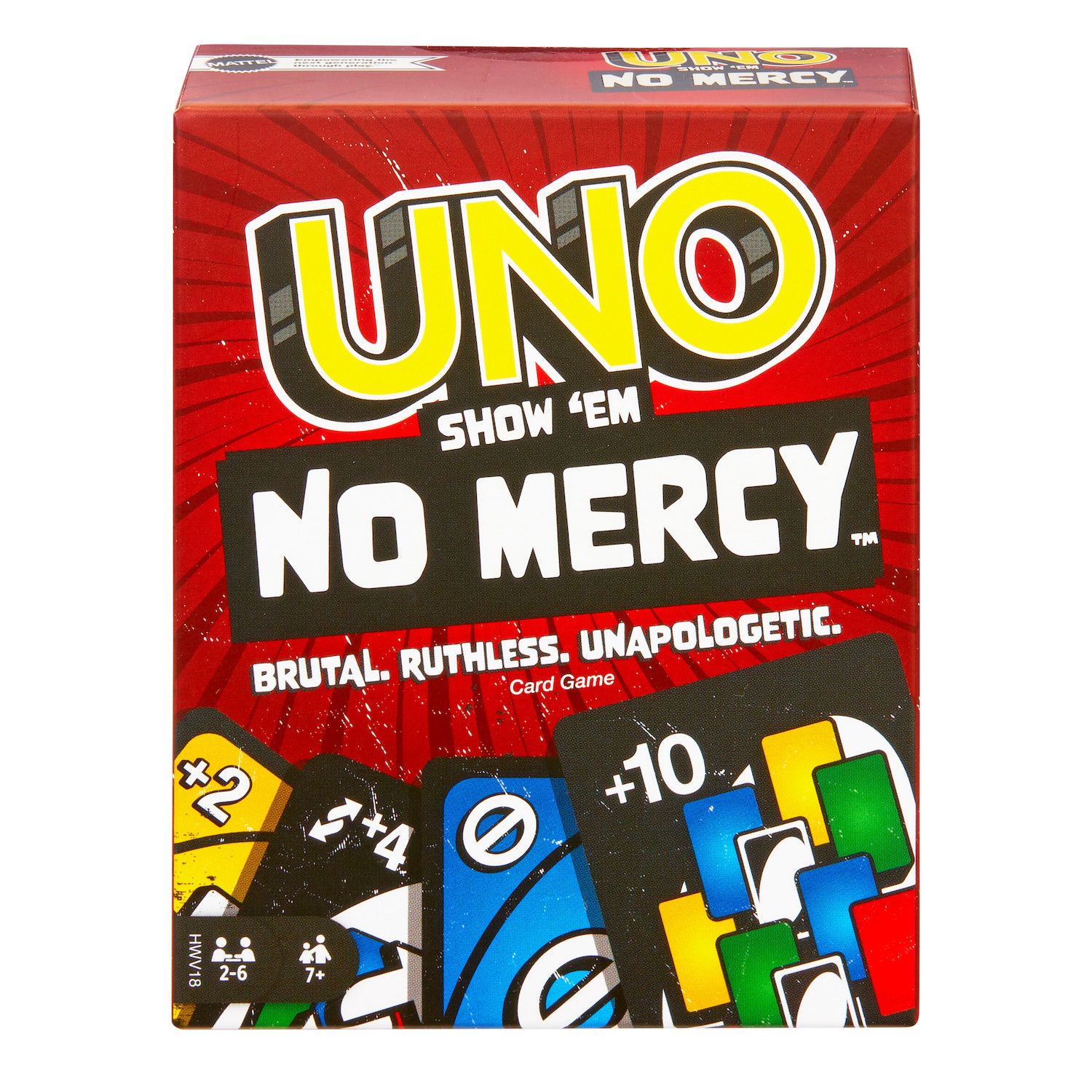 Детская карточная игра Mattel UNO Show ‘Em No Mercy Card Game — фото 1