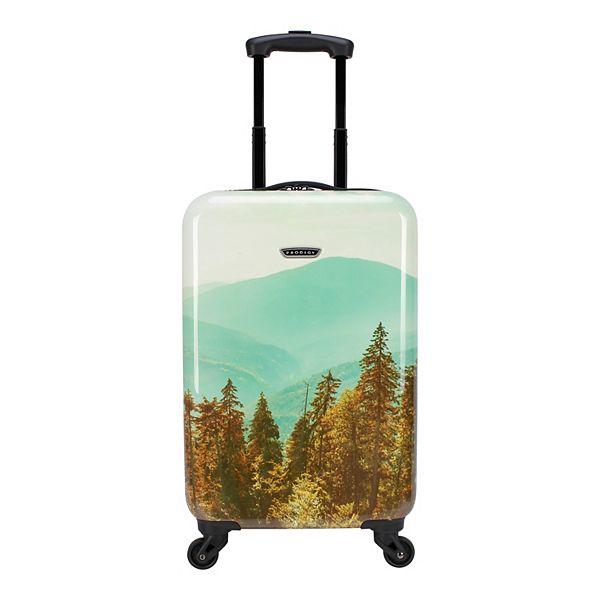 Prodigy Resort 20 Inch Carry On Fashion Hardside Spinner Luggage Mountains BrickSeek