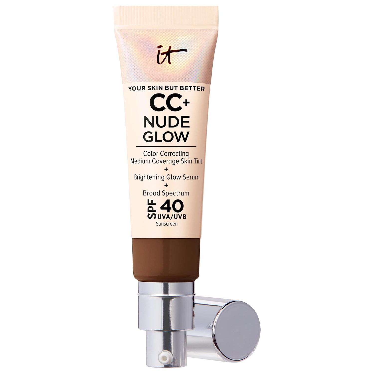 IT Cosmetics CC+ Nude Glow Lightweight Foundation + Glow Serum with SPF 40  and Niacinamide