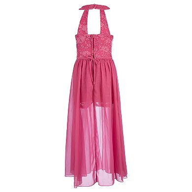 Girls 7-16 Speechless Sleeveless Walkthrough Maxi Dress in Regular & Plus Size
