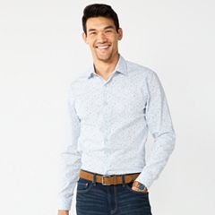 Kohls mens white dress shirt sale