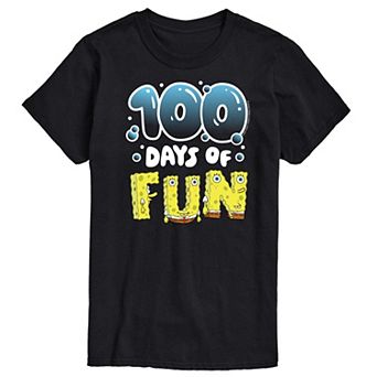 Men's SpongeBob SquarePants 100 Days Of Fun Graphic Tee