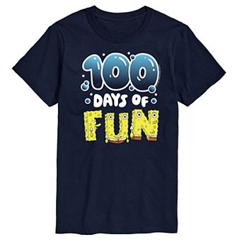 Men's SpongeBob SquarePants 100 Days Of Fun Graphic Tee
