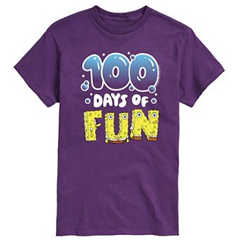 Men's SpongeBob SquarePants 100 Days Of Fun Graphic Tee