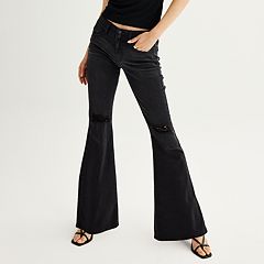 Juniors low best sale rise flare jeans