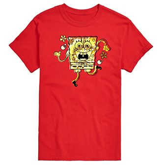 Men's SpongeBob SquarePants Tie Dye SpongeBob Graphic Tee