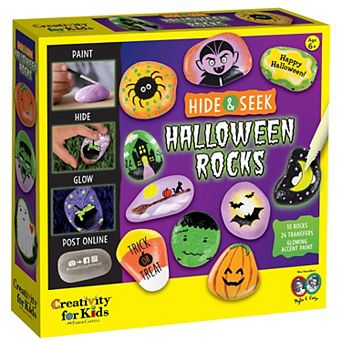 Creativity for Kids Halloween Hide & Seek Rock Painting Kit