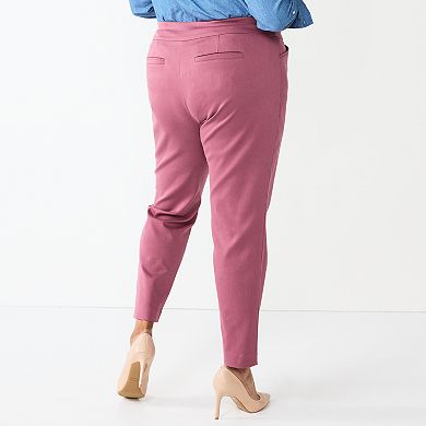 Plus Size Women's Croft & Barrow® Effortless Stretch Pull-On Straight-Leg Pants