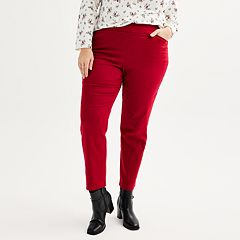 Smak Parlour Red Plaid Wide Leg Trousers
