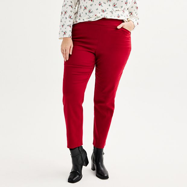 Kohls red sale pants