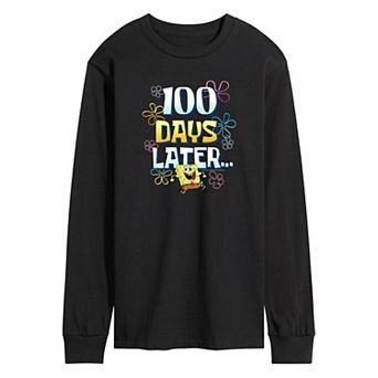 Men's SpongeBob SquarePants 100 Days Long Sleeve Graphic Tee