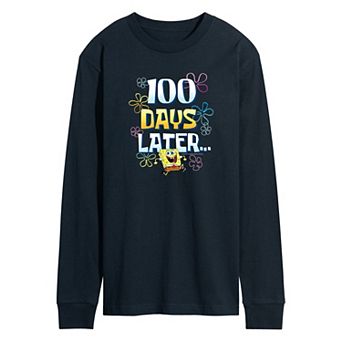 Men's SpongeBob SquarePants 100 Days Long Sleeve Graphic Tee