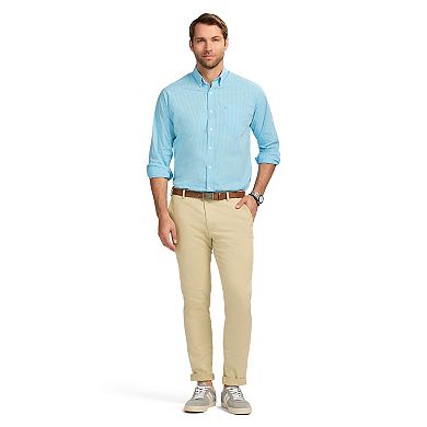 Men's IZOD Performance Comfort Long Sleeve Button Down Shirt