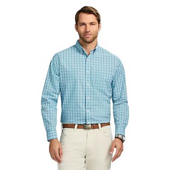 Men's IZOD Performance Comfort Long Sleeve Button Down Woven Shirt