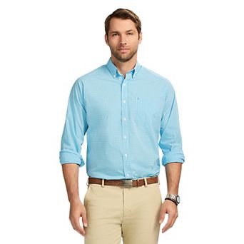 Men's IZOD Performance Comfort Long Sleeve Button Down Woven Shirt
