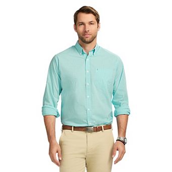 Men's IZOD Performance Comfort Long Sleeve Button Down Woven Shirt