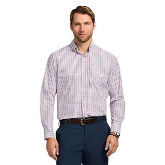 Men's IZOD Performance Comfort Long Sleeve Button Down Woven Shirt