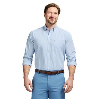 Men's IZOD Performance Comfort Long Sleeve Button Down Woven Shirt