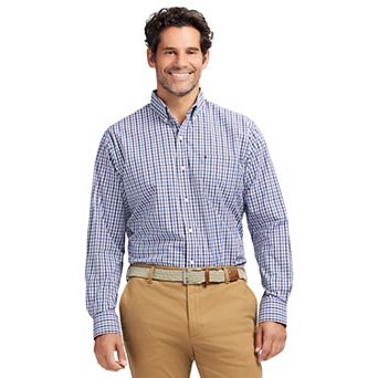 Men's IZOD Performance Comfort Long Sleeve Button Down Woven Shirt