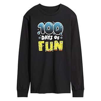 Men's SpongeBob SquarePants 100 Days Later Long Sleeve Graphic Tee