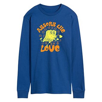 Men's SpongeBob SquarePants Absorb The Love Long Sleeve Graphic Tee