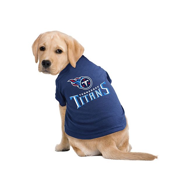 NFL Tennessee Titans Pet T-Shirt - Navy (LARGE)