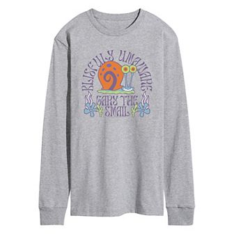 Men's SpongeBob SquarePants Gary Long Sleeve Graphic Tee