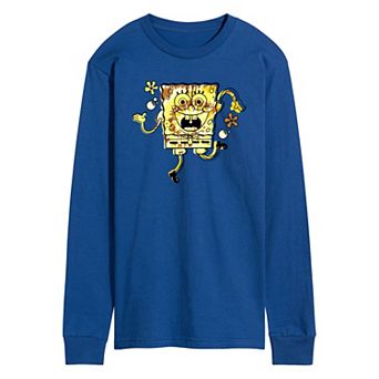 Men's SpongeBob SquarePants Tie Dye SpongeBob Long Sleeve Graphic Tee