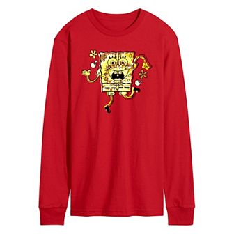 Men's SpongeBob SquarePants Tie Dye SpongeBob Long Sleeve Graphic Tee