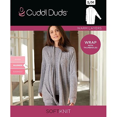 Women's Cuddl Duds® Open-Front Soft Knit Wrap